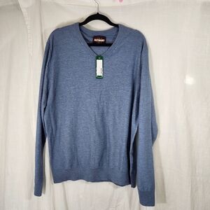 Alesbury Men's V-Neck Blue Sweater